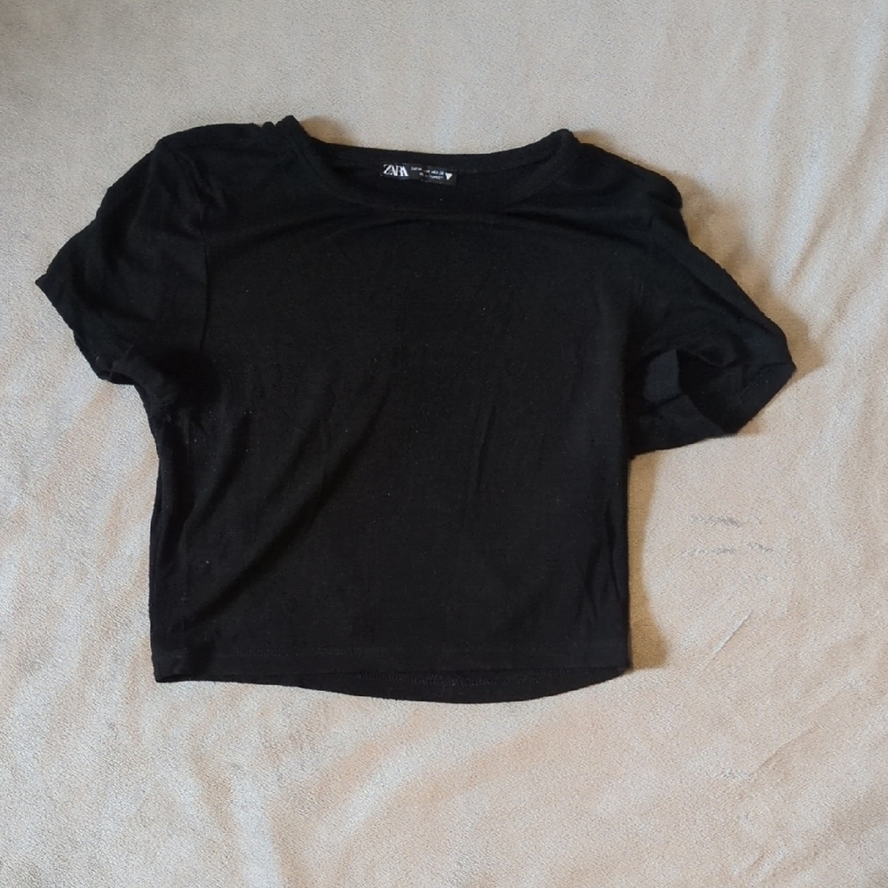 Zara Elegant Black Tee